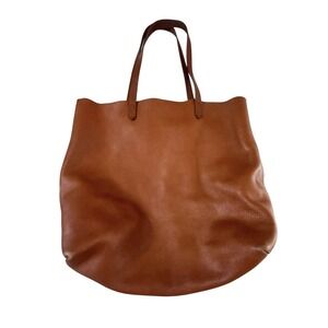 MADEWELL TRANSPORT TOTE Brown English Saddle Leather Handbag Bag Purse 53228